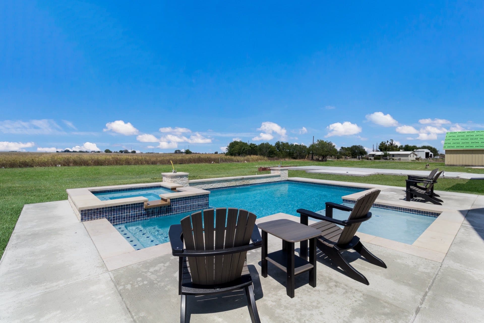 Beautiful custom home exterior built by TKG Custom Homes in the Texas Hill Country